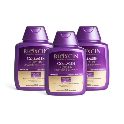 Bioxcin Collagen & Biotin Shampoo bundel - Dun & fijn haar  - 3 x 300 ml